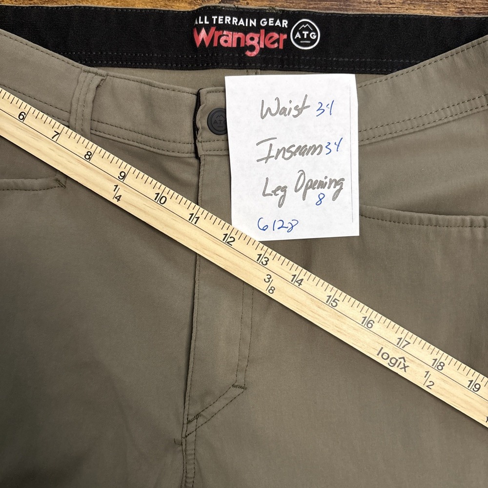 Wrangler ATG All Terrain Gear Cliff Side Utility Pants Men's 34x34 Morel Olive - Picture 14 of 14
